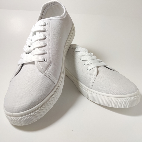 French Connection Canvas Sneakers on White - Picture 5 of 6